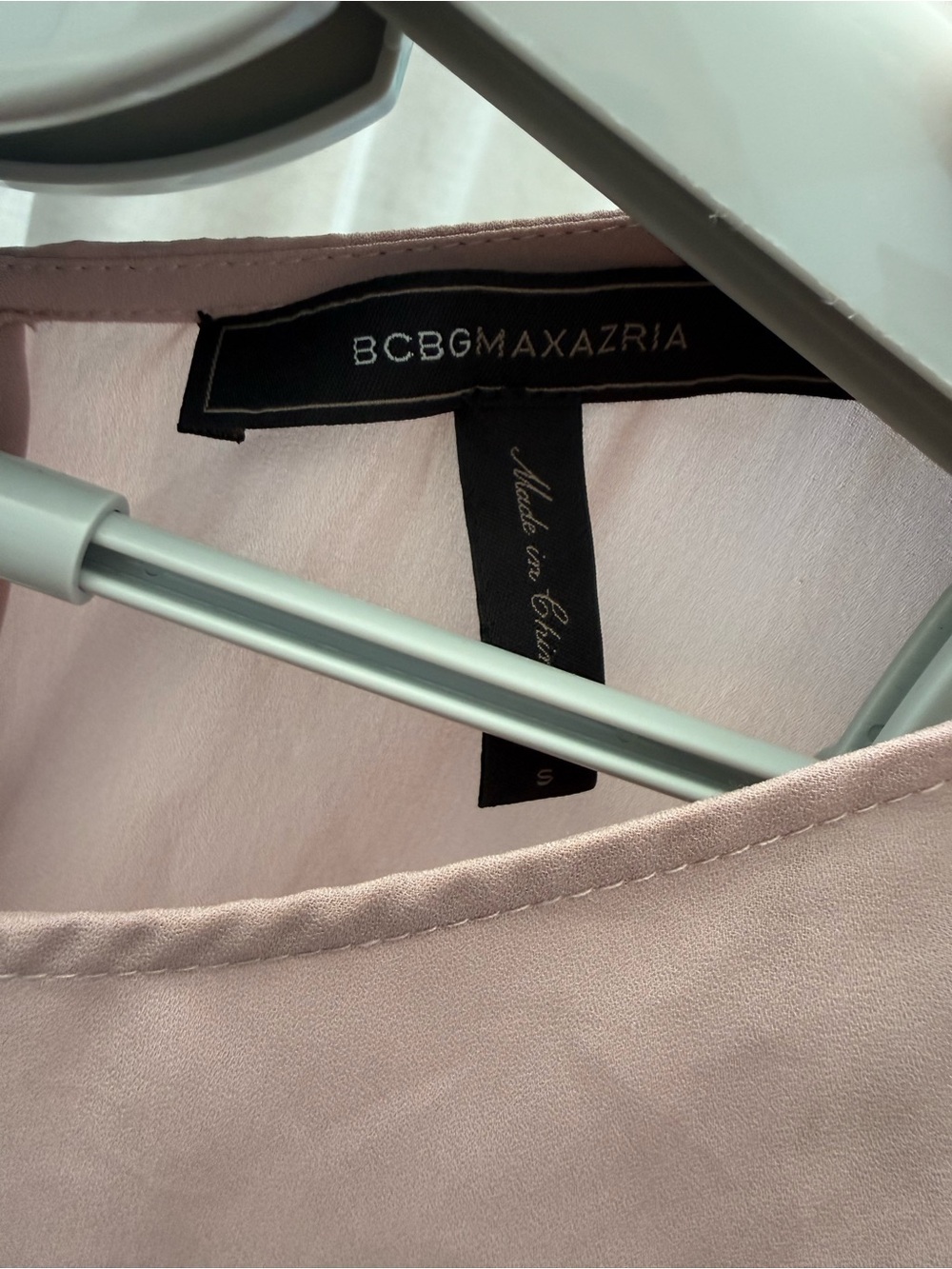 BCBGMaxAzria Kolline Dusty Mauve Rose Ruffle Maxi Dress Gown Sash S - Picture 3 of 12